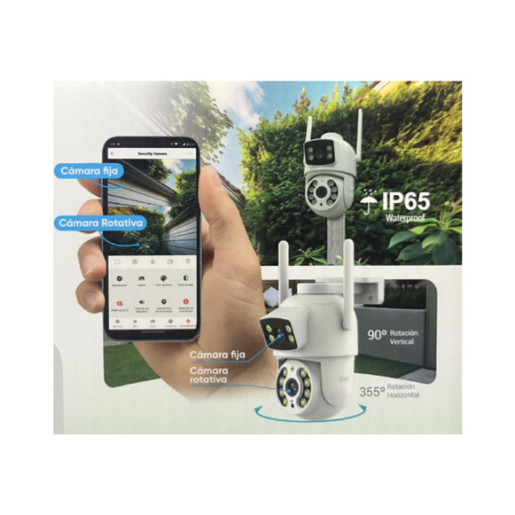 CAMARA DE SEGURIDAD DOBLE LENTE FULL HD MLAB 9419