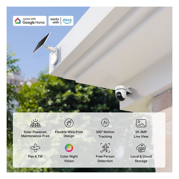 CAMARA DE SEGURIDAD SOLAR WIFI TAPO C610 KIT