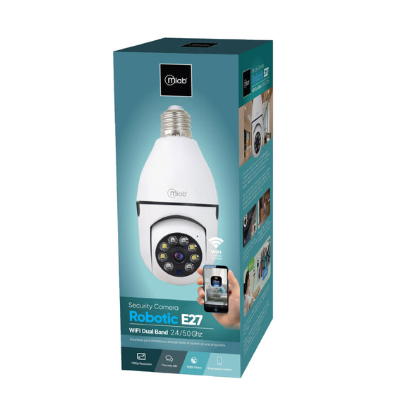CAMARA DE SEGURIDAD WIFI ROBOTIC-E27 MLAB 9258