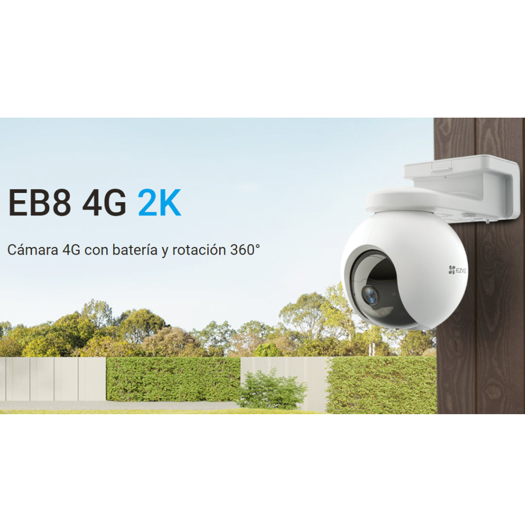 CAMARA PANORAMICA CON PANEL SOLAR EB8 4G EZVIZ