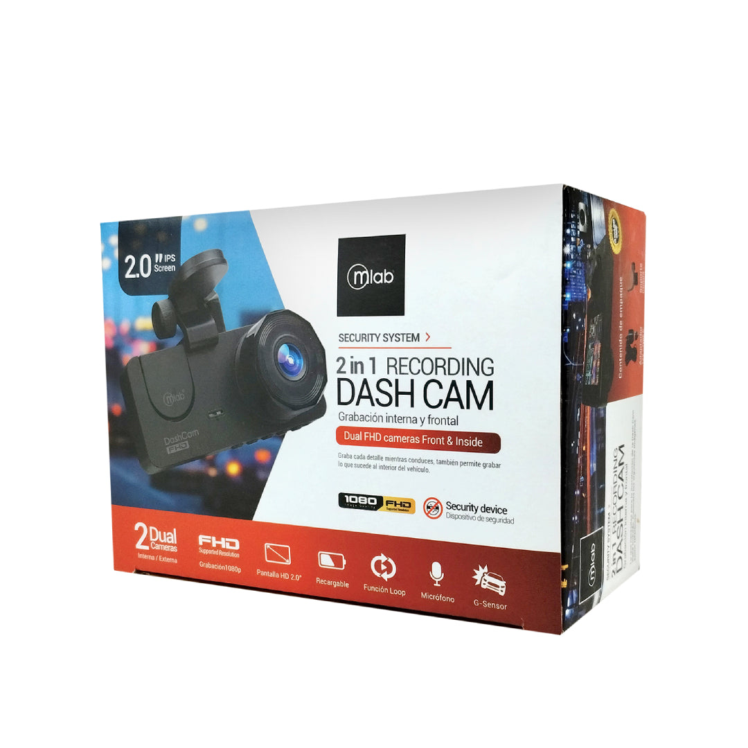 CAMARA PARA AUTO 2 EN 1 1080/720p MLAB 9317