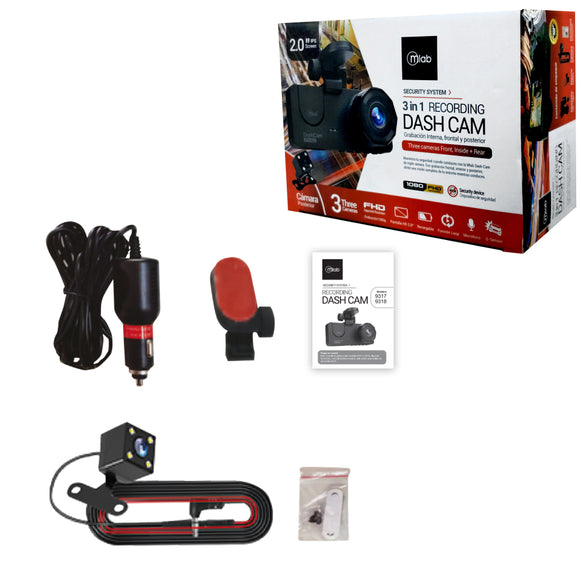 CAMARA PARA AUTO 3 EN 1 1080/720p MLAB 9318