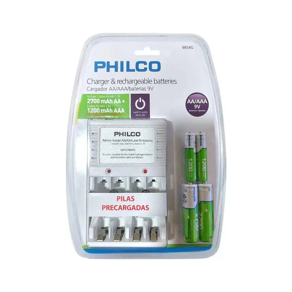 CARGADOR C/PILAS 2AA-2AAA PHILCO 9854G