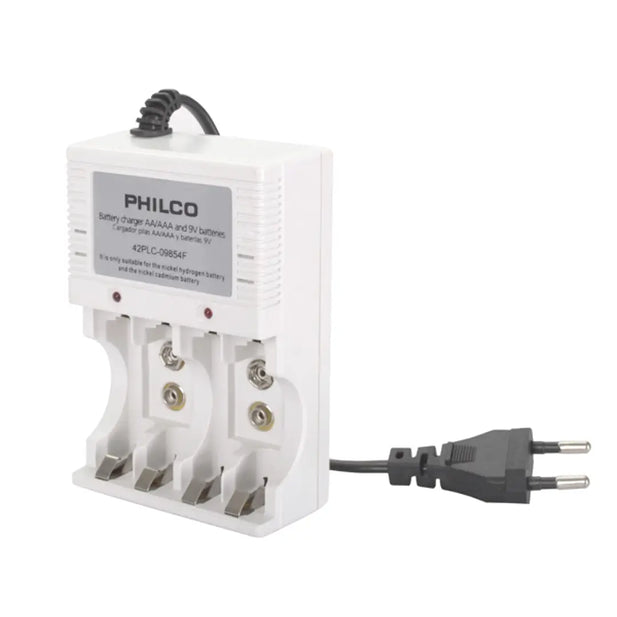 CARGADOR DE PILAS + PILAS x4AA PHILCO 9854F