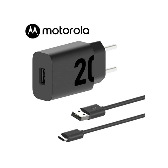 CARGADOR TURBO 20W + CABLE USB-C MOTOROLA SJMC202-C