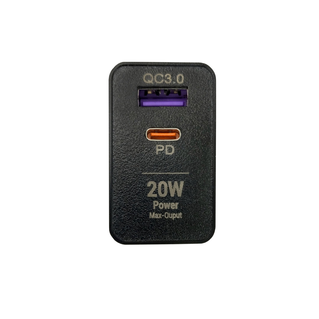 CARGADOR USB-A + USB-C 20W MLAB 9272