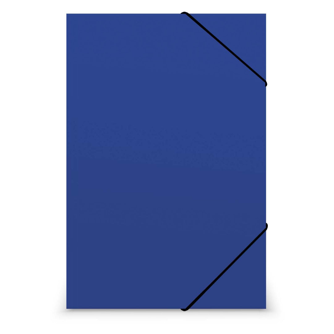 CARPETA CARTULINA AZUL CON ELASTICO (PACK 10) LAVORO 100545