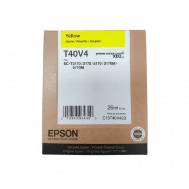 Cartucho de tinta Epson T40V4 amarillo 26 ml