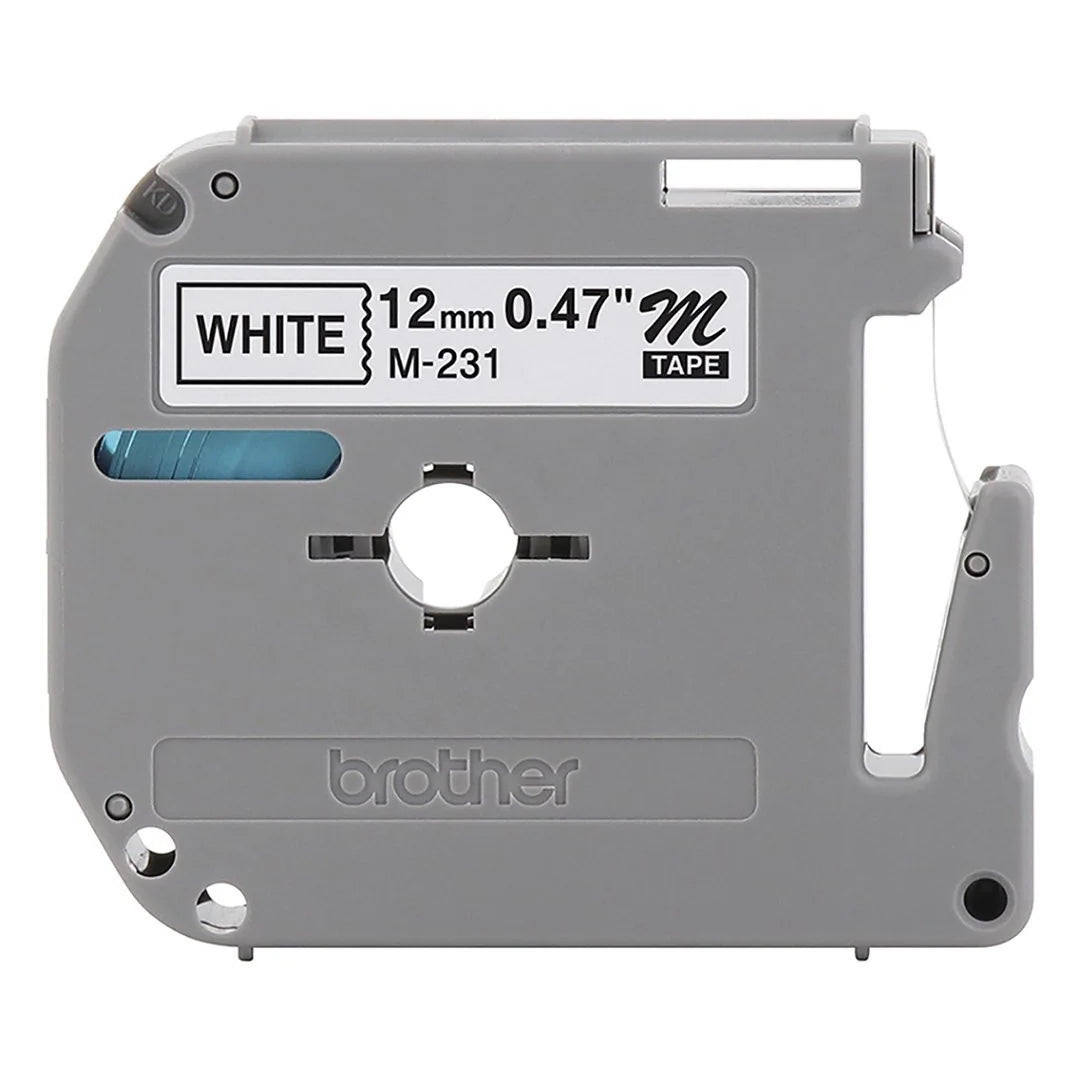 CINTA ROTULADORA NEGRO SOBRE BLANCO M-231 BROTHER