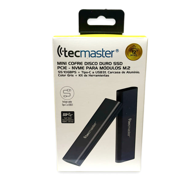 COFRE SSD PCIE - NVME PARA M.2 TECMASTER TM-100542