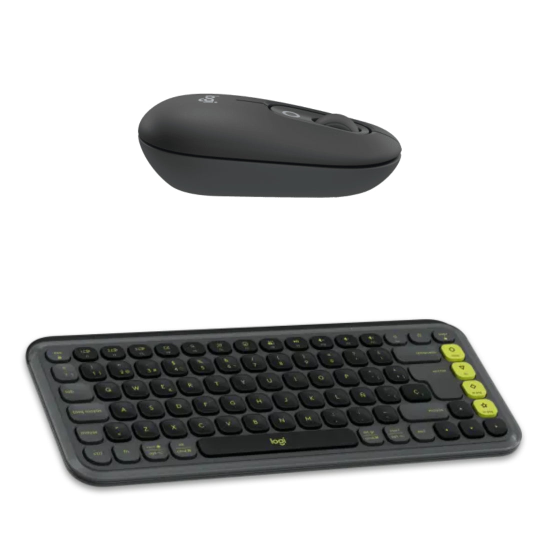 COMBO TECLADO + MOUSE BT POP ICON GRAFITO LOGITECH