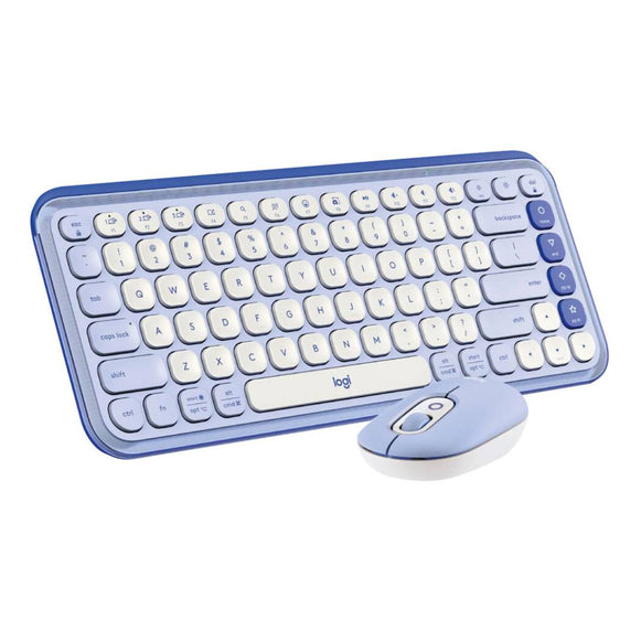 COMBO TECLADO + MOUSE BT POP ICON LILA LOGITECH