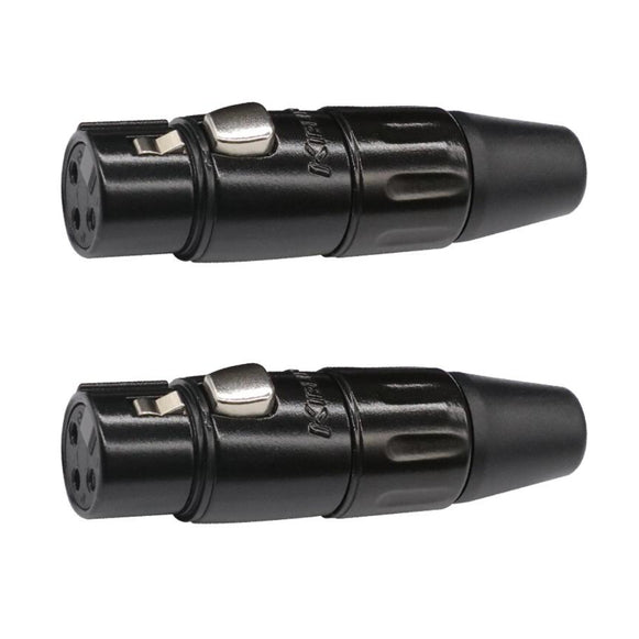 CONECTOR XLR HEMBRA X2 NEGRO KIRLIN X-3216