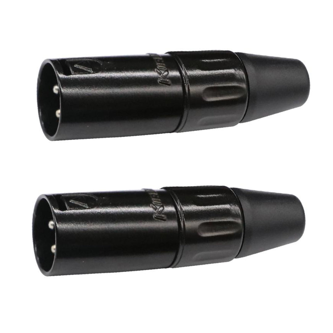 CONECTOR XLR MACHO X2 NEGRO KIRLIN X-3215