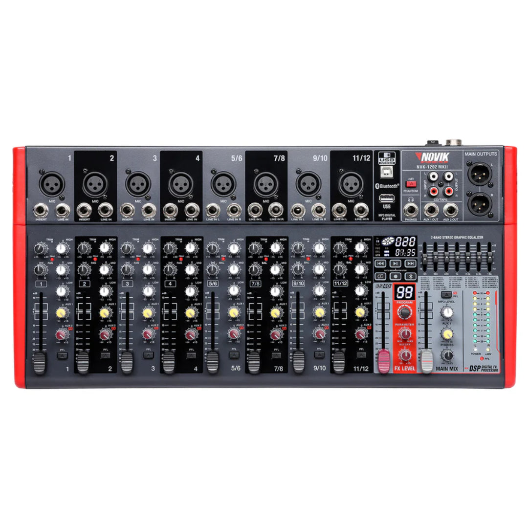 CONSOLA MIXER ANALOGO NVK 1202-MKII NOVIK