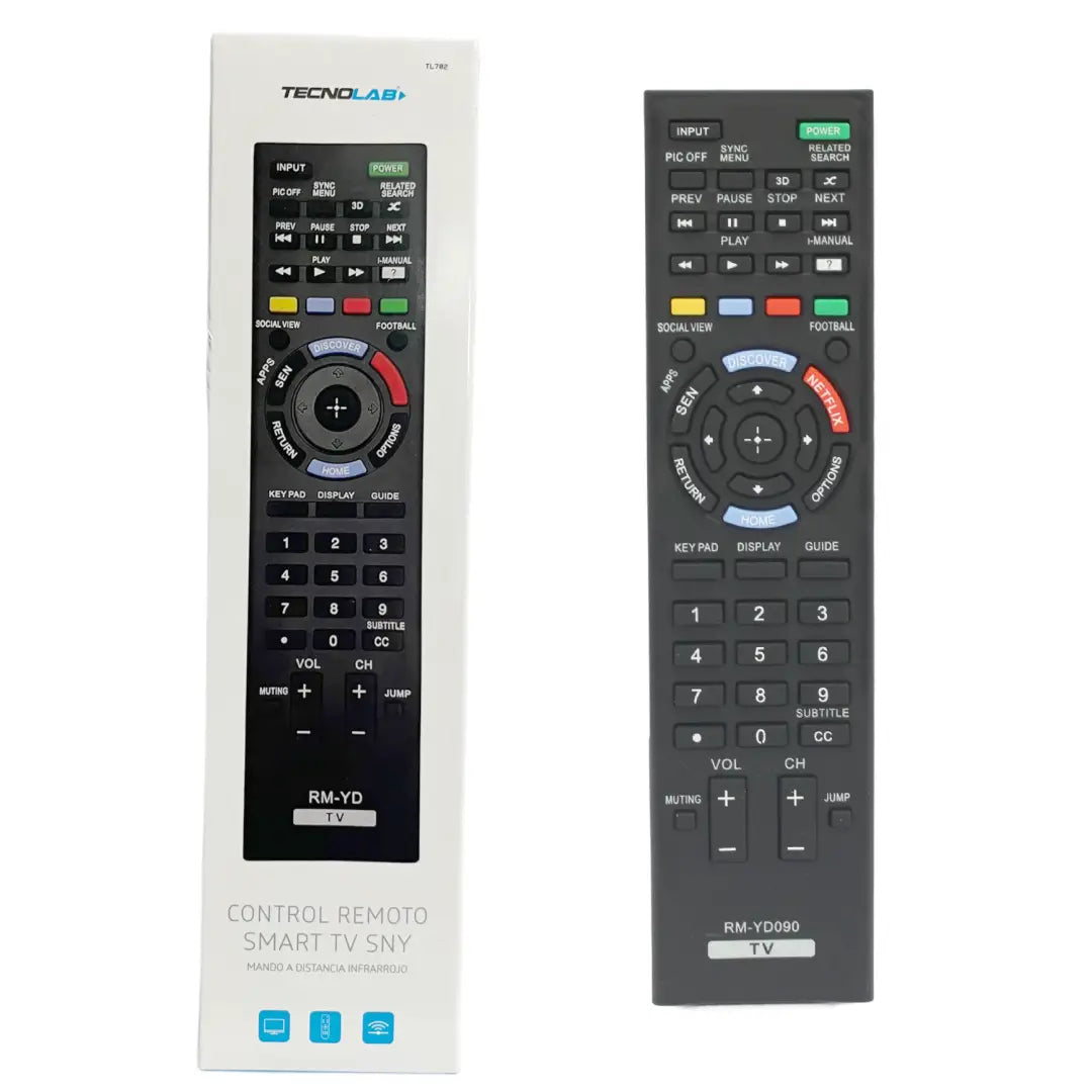 CONTROL REMOTO COMPATIBLE CON TV SONY TECNOLAB TL702