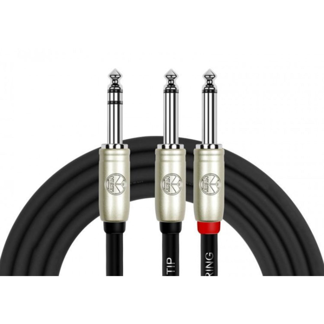 Cable 2 Plug mono a 1 Plug Stereo 1M KIRLIN Y-336PR