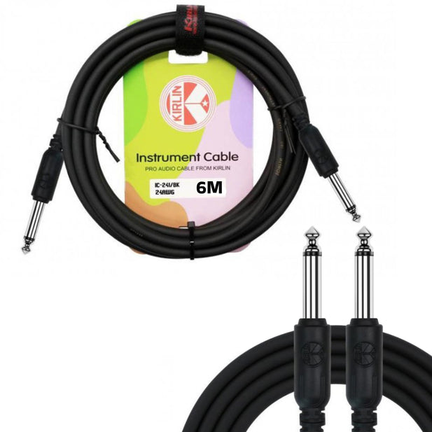 Cable Plug 6.3mm Instrumentos 6 METROS KIRLIN IC-241/BK