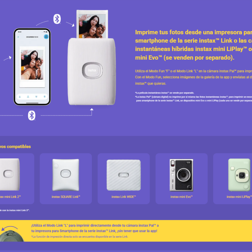 CÁMARA DIGITAL INSTAX PAL BLANCA FUJIFILM