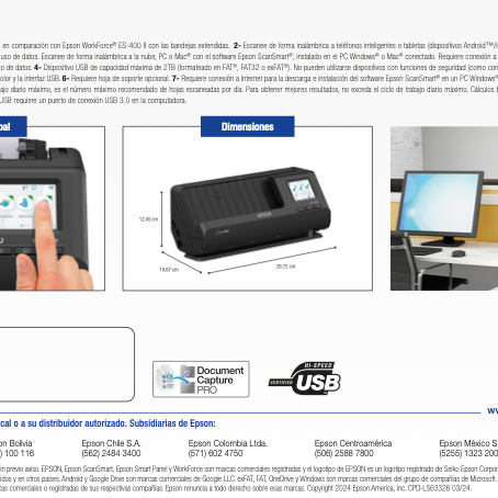 ESCANER COMPACTO ES-C380W EPSON