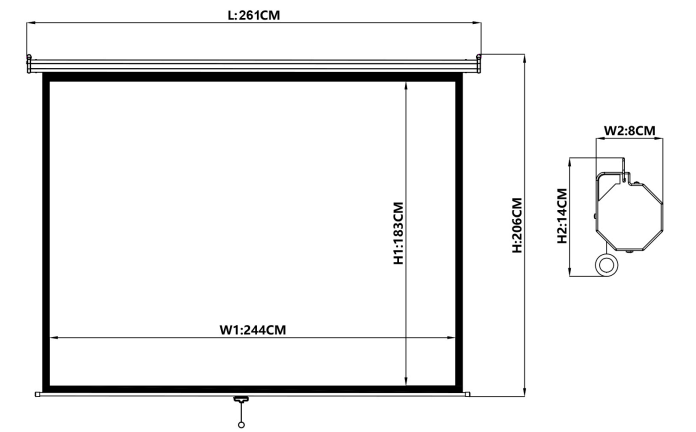 TELON  MURAL 244 X 183 Cms
