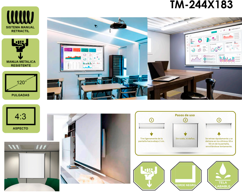 TELON  MURAL 244 X 183 Cms