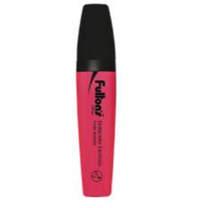 DESTACADOR ESCRITORIO PTA.BISEL. ROSADO FULTONS ( CAJA 12 UNID.)