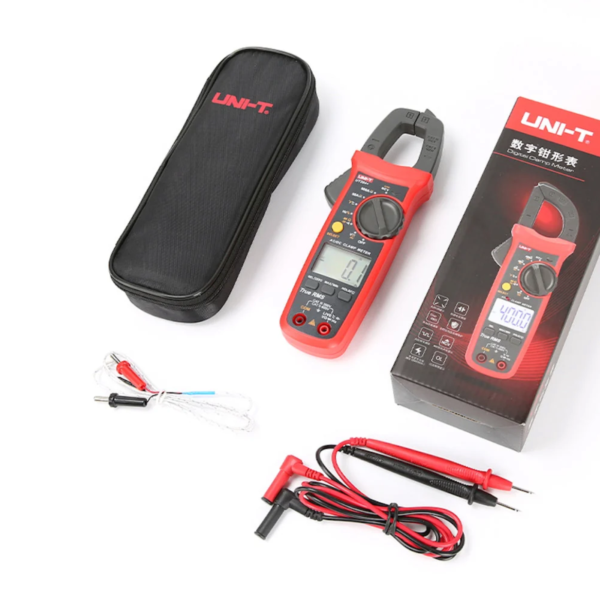 Pinza amperimétrica digital UNI-T UT202+ True RMS, 400 A AC