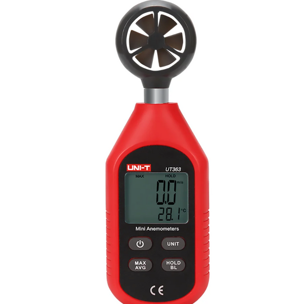 Anemómetro digital compacto UNI-T UT363 con temperatura