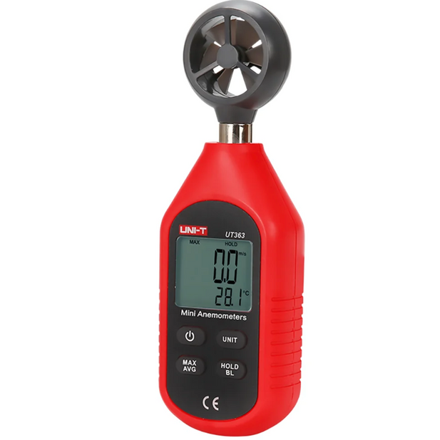 Anemómetro digital compacto UNI-T UT363 con temperatura