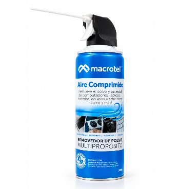 Aire comprimido Macrotel 400 ml para limpieza de electrónica