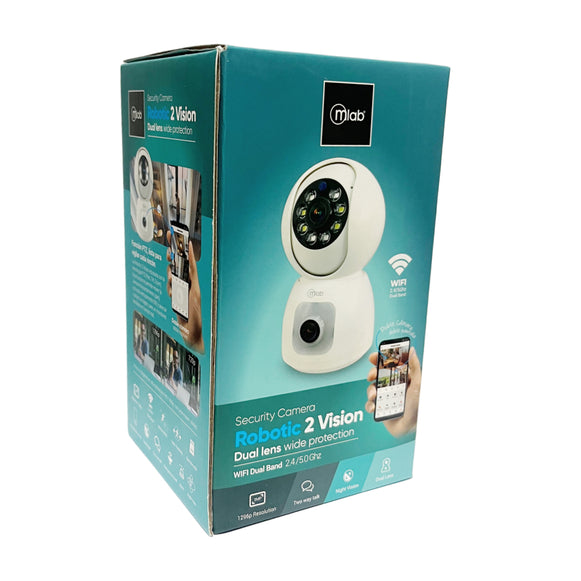 CAMARA DE SEGURIDAD DOBLE LENTE FULL HD MLAB 9418