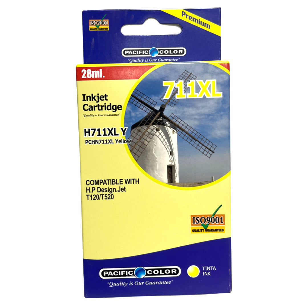 Cartucho de Tinta Alternativo 711XL AMARILLO Pacific Color