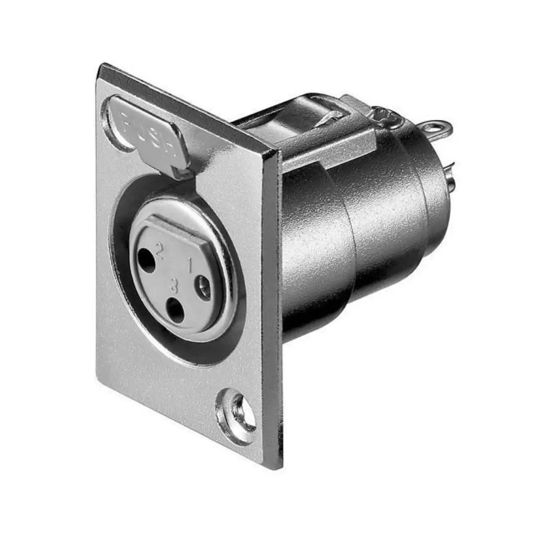 Chasis Conector XLR Hembra