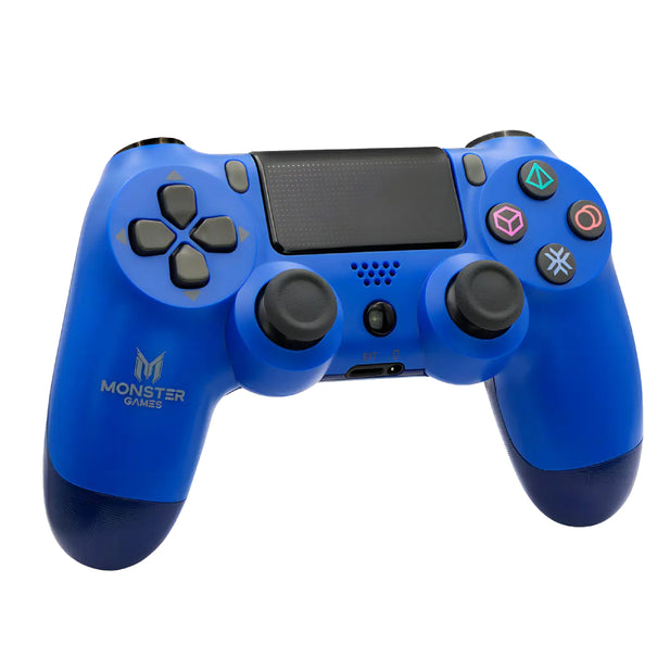 Control Joystick Inalámbrico Monster Azul 05068 PS4 Bluetooth Doble Vibración