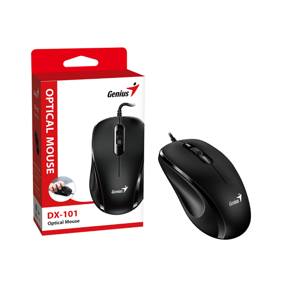 Mouse Alámbrico Genius DX-101 Negro