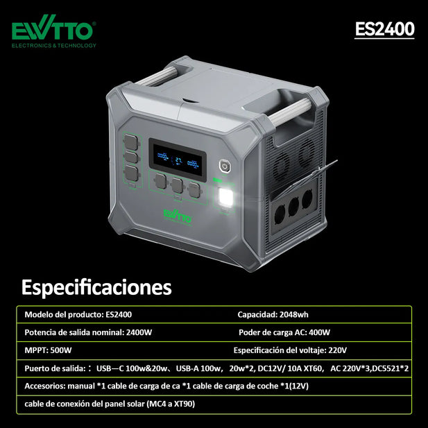 ESTACION DE ENERGIA EWTTO ES2400W