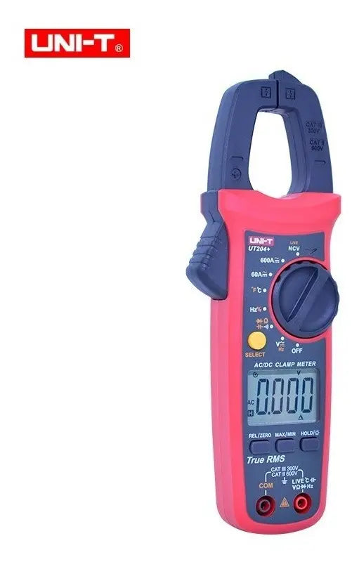 Pinza amperimétrica digital UNI-T UT204+ True RMS, 600 A AC/DC