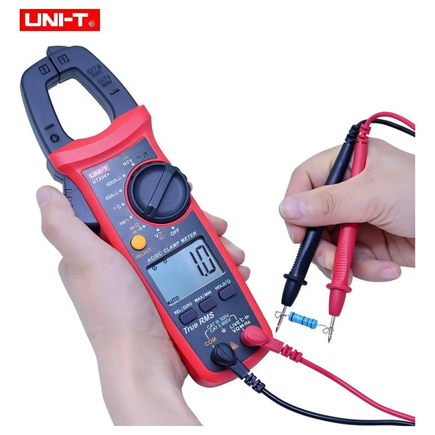 Pinza amperimétrica digital UNI-T UT204+ True RMS, 600 A AC/DC