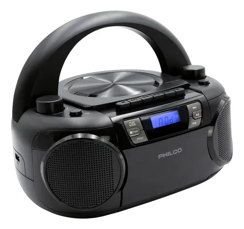 Radio Boombox Philco PJC7000BT CD Cassette Bluetooth 12W FM USB AUX