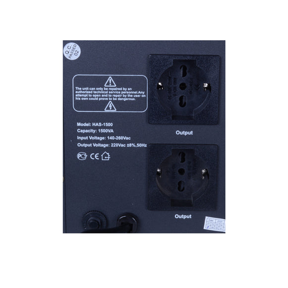 ESTABILIZADOR AUTO/ELECTRONICO HAS-1500 NAGASHI