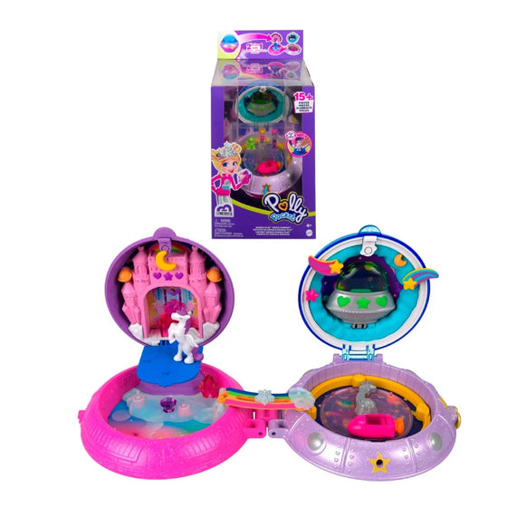 ESTUCHE DE ESPACIO DOBLE JUEGO POLLY POCKET HCG23 HCG25