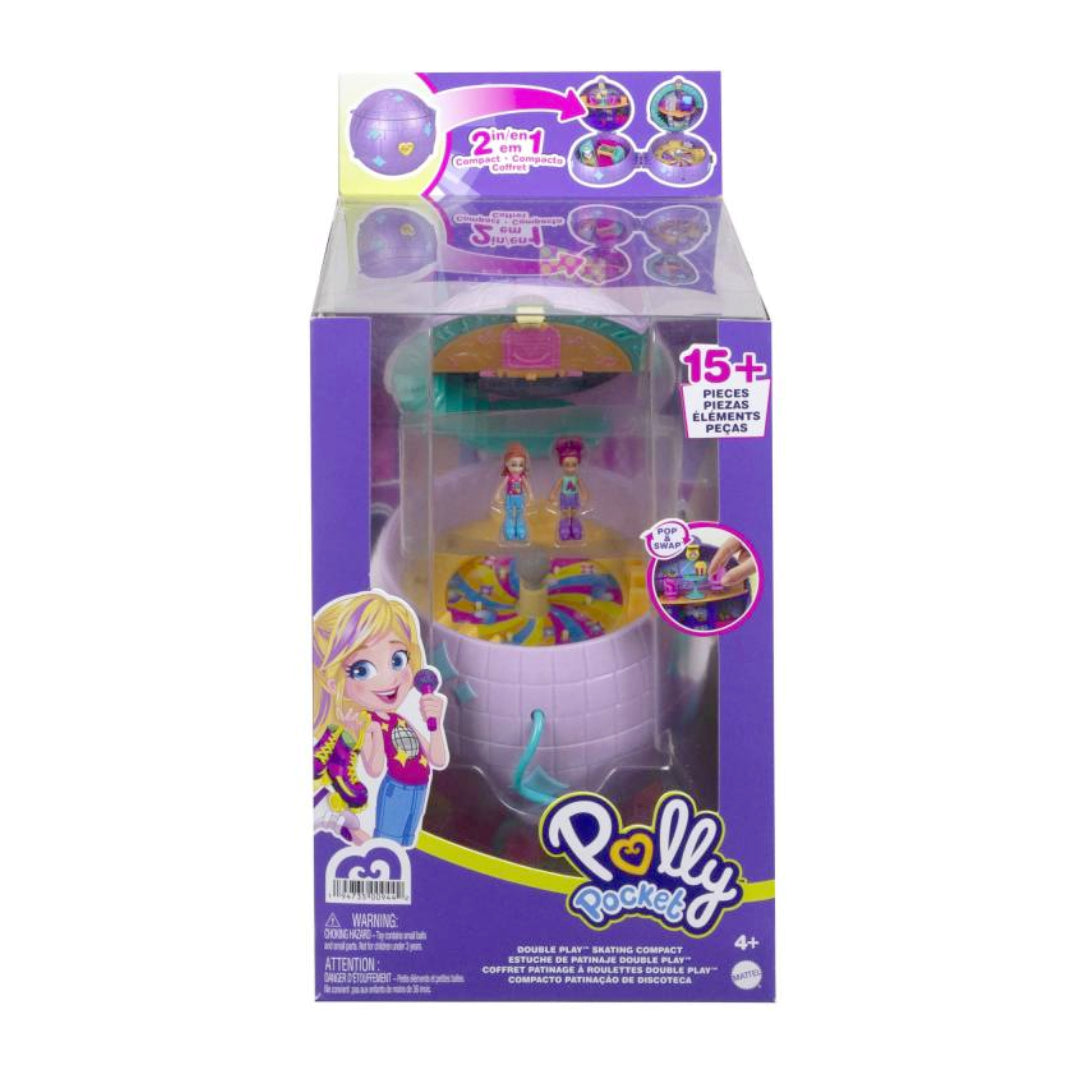 ESTUCHE DE PATINAJE DOBLE JUEGO POLLY POCKET HCG23 HCG24