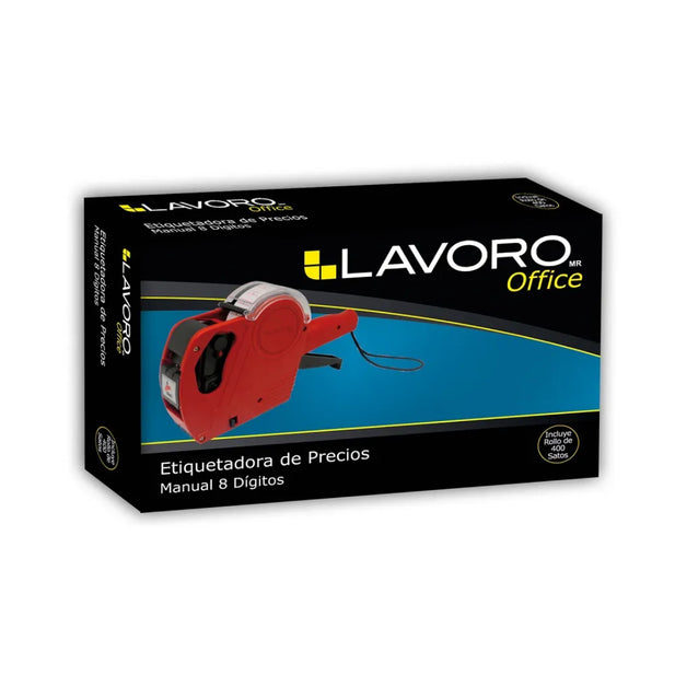 ETIQUETADORA DE PRECIOS MANUAL 8 DIGITOS LAVORO 401423