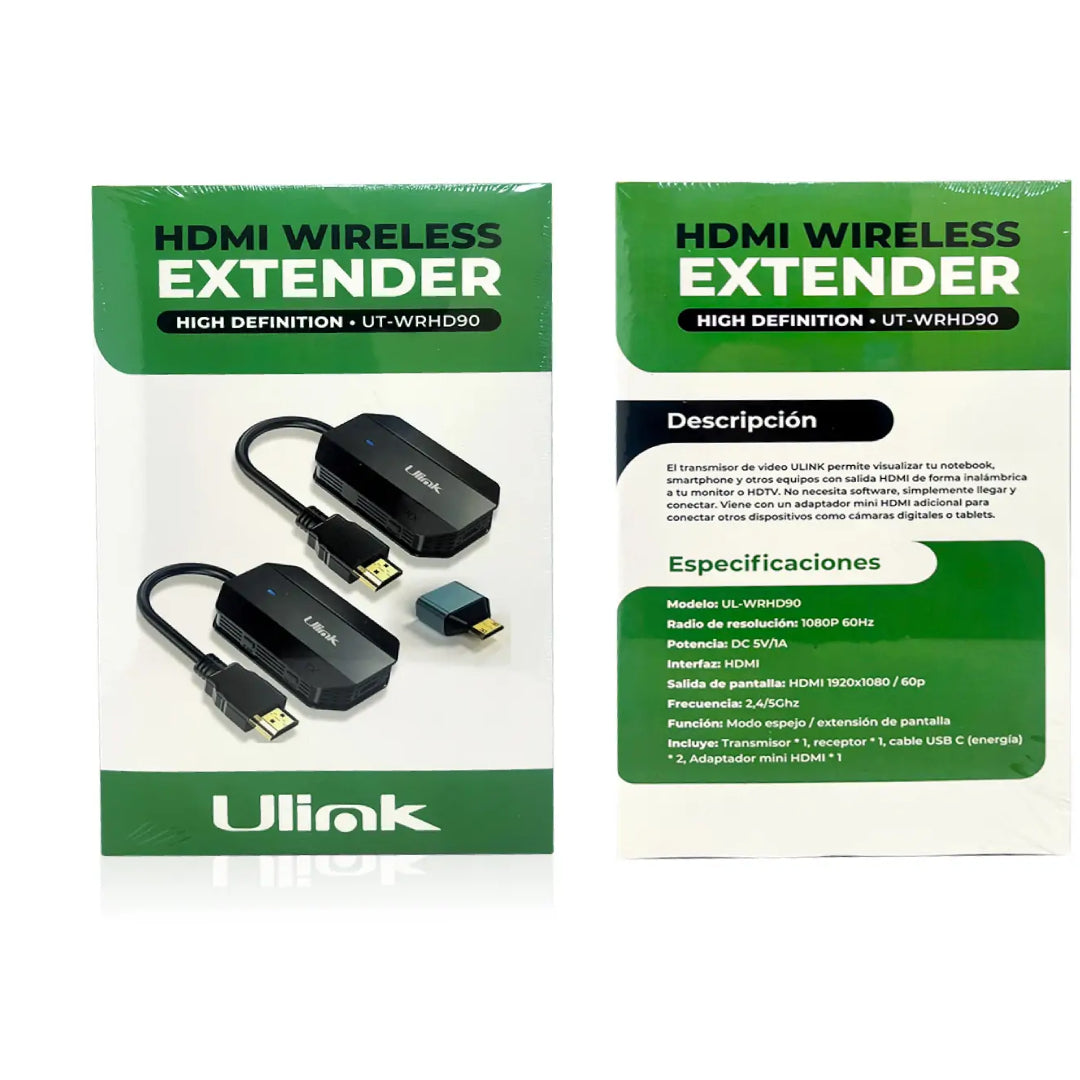 EXTENSOR HDMI INALAMBRICO UL-WRHD90 ULINK