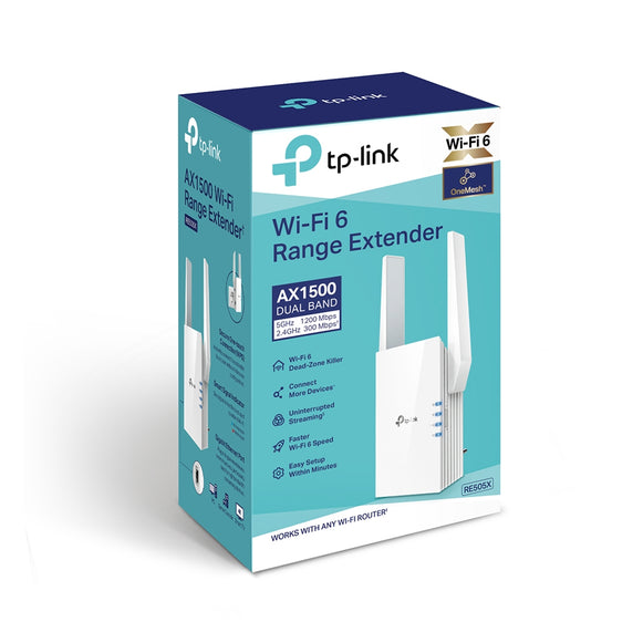 EXTENSOR WI-FI 6 DUAL BAND AX1500 RE505X TP-LINK