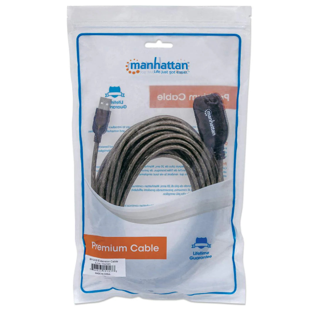 Extensor USB 10 Metros 2.0 Manhattan 151573
