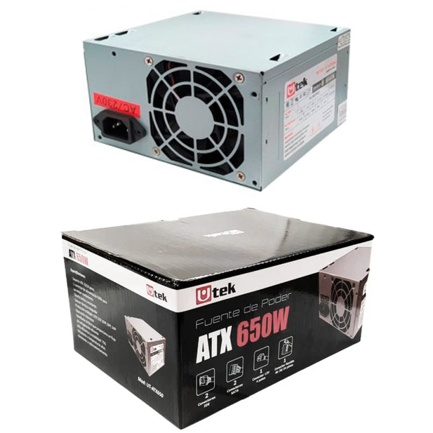FUENTE DE PODER ATX 650W UTEK UT-ATX650