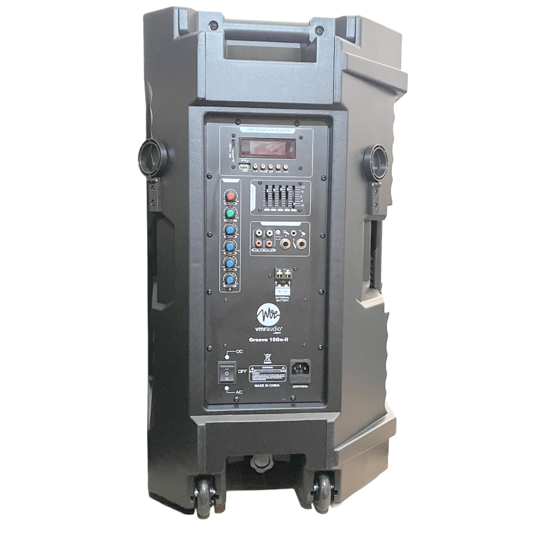 PARLANTE ACTIVO 15" CON BATERIA GROOVE15GO-II VMR AUDIO