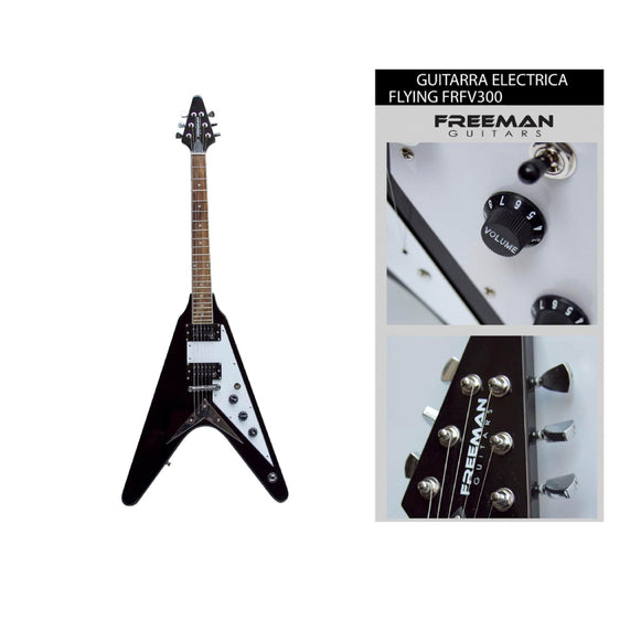 GUITARRA ELECTRICA FLYING V FREEMAN FRFV300 BK